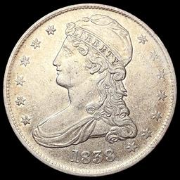 1838 Capped Bust Half Dollar CLOSELY UNCIRCULATED