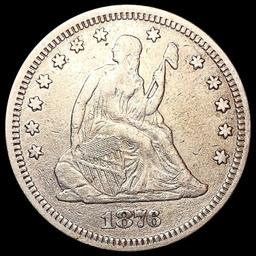 1876 Seated Liberty Quarter LIGHTLY CIRCULATED