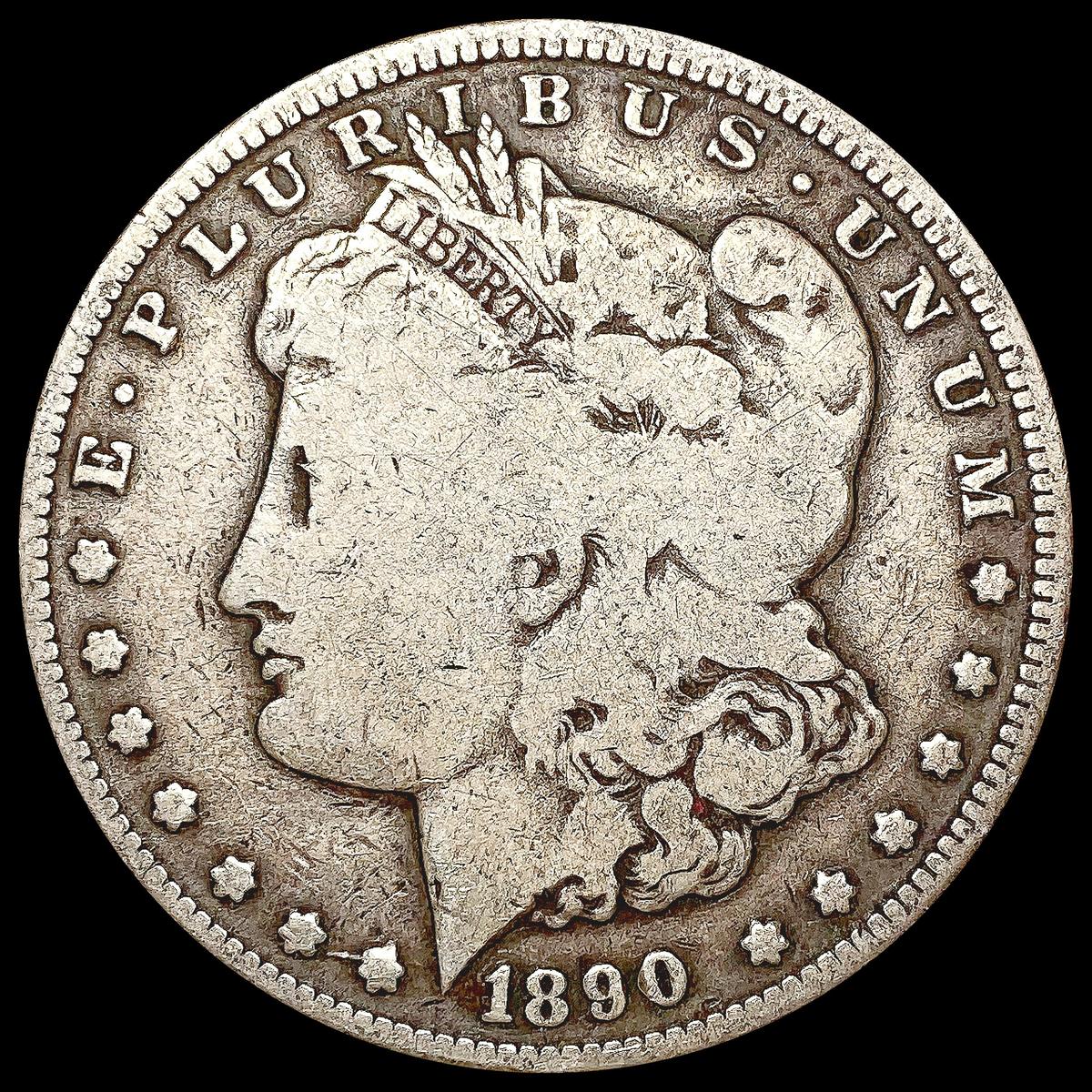 1890-CC Morgan Silver Dollar LIGHTLY CIRCULATED