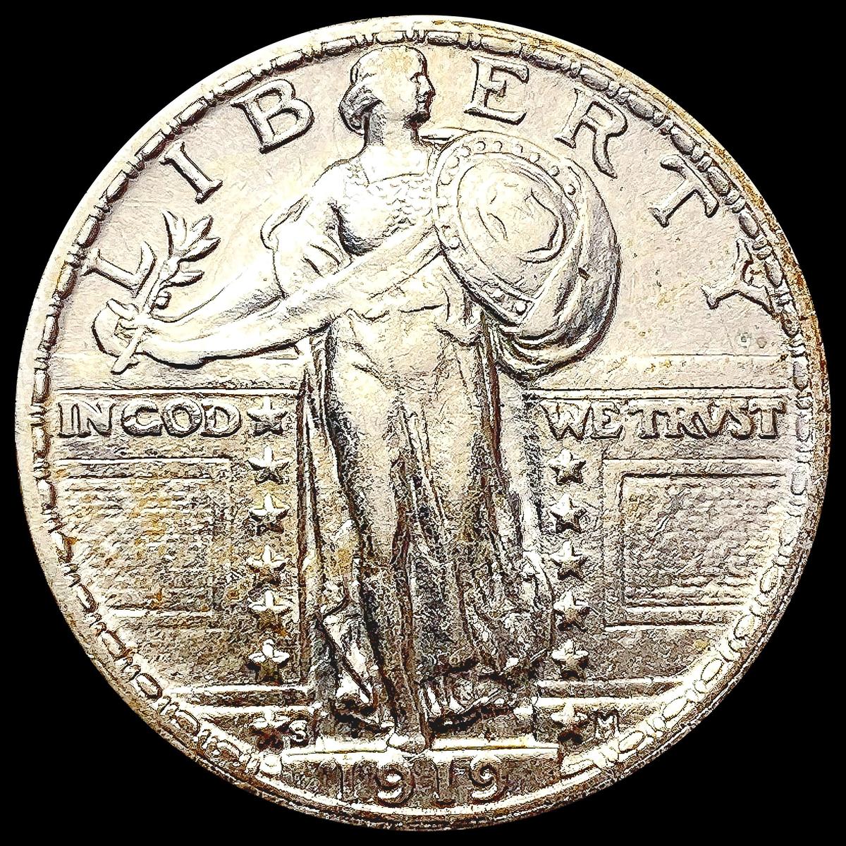 1919-S Standing Liberty Quarter CLOSELY UNCIRCULAT