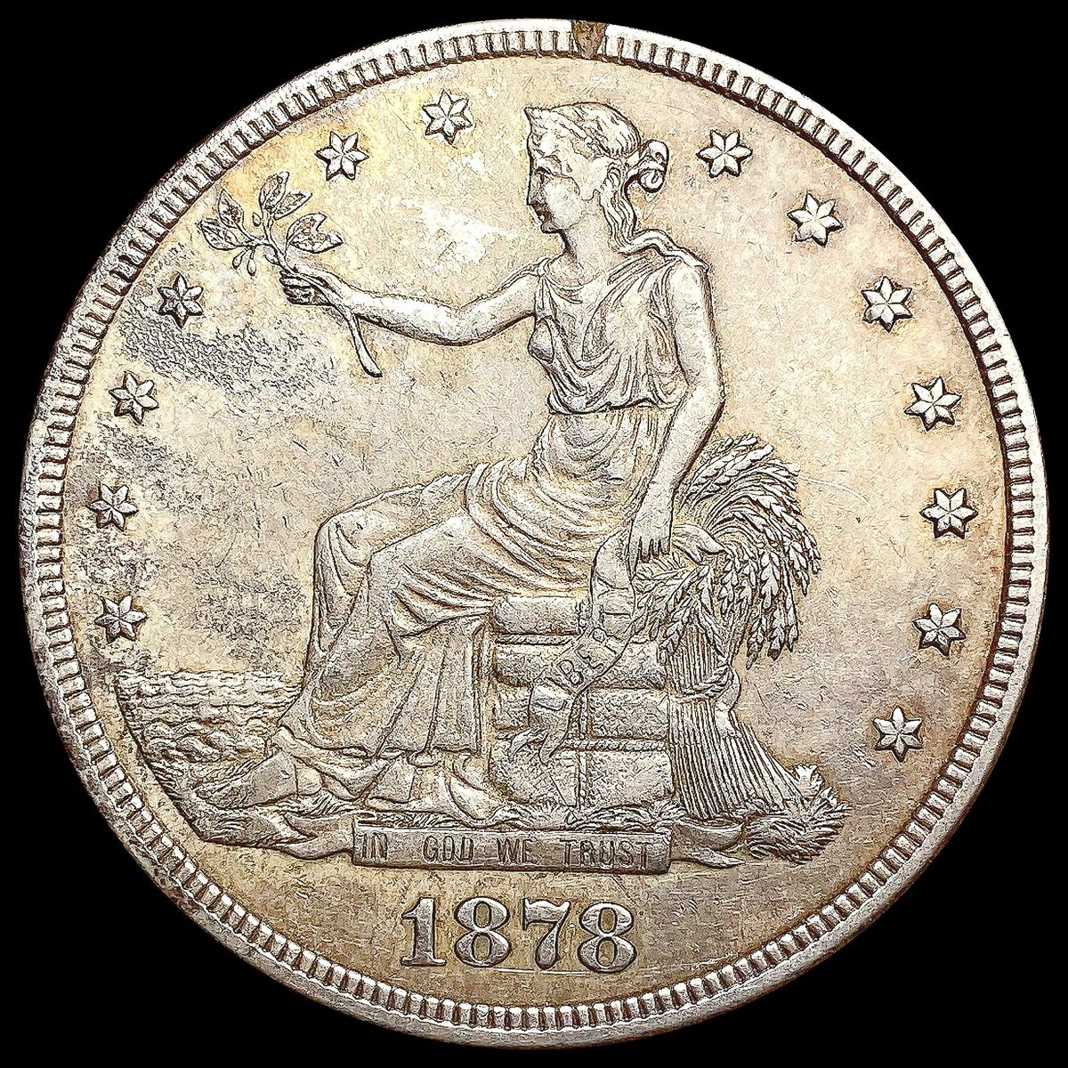 1878-S Silver Trade Dollar CLOSELY UNCIRCULATED