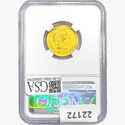 2023 G.Britain Â£25 1/4oz. Gold 251st NGC MS69 Brit