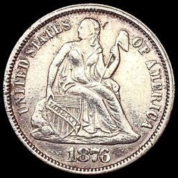 1876 Seated Liberty Dime CLOSELY UNCIRCULATED