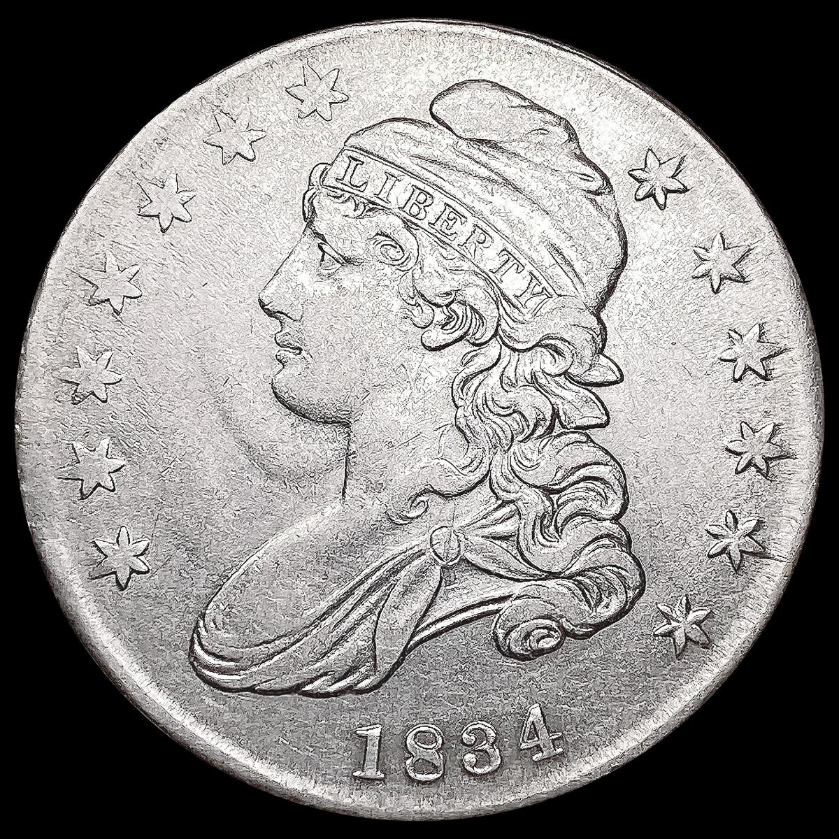 1834 Capped Bust Half Dollar CLOSELY UNCIRCULATED