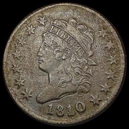 1810 / 9 Classic Head Large Cent CLOSELY UNCIRCULA