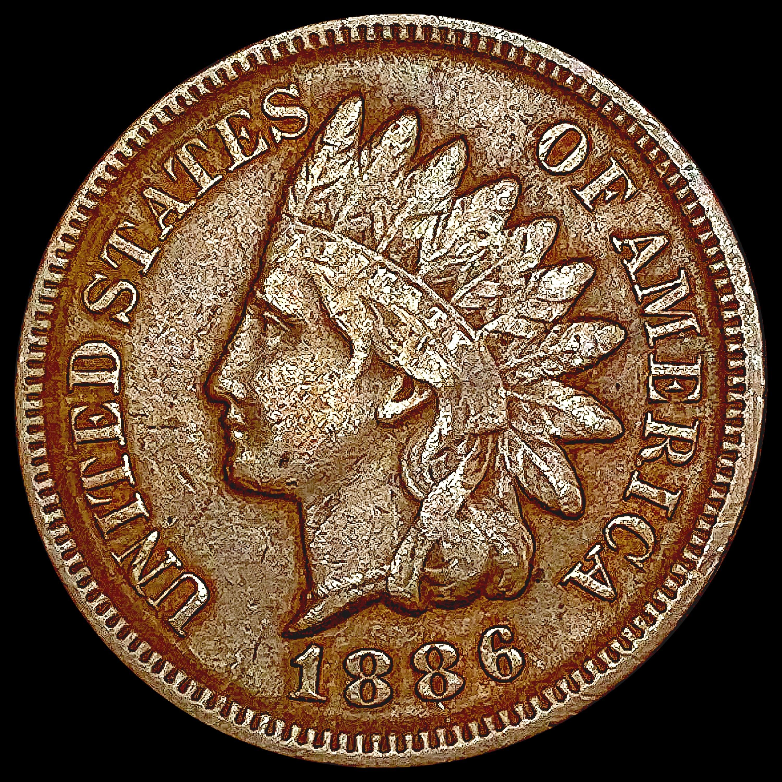 1886 Indian Head Cent LIGHTLY CIRCULATED