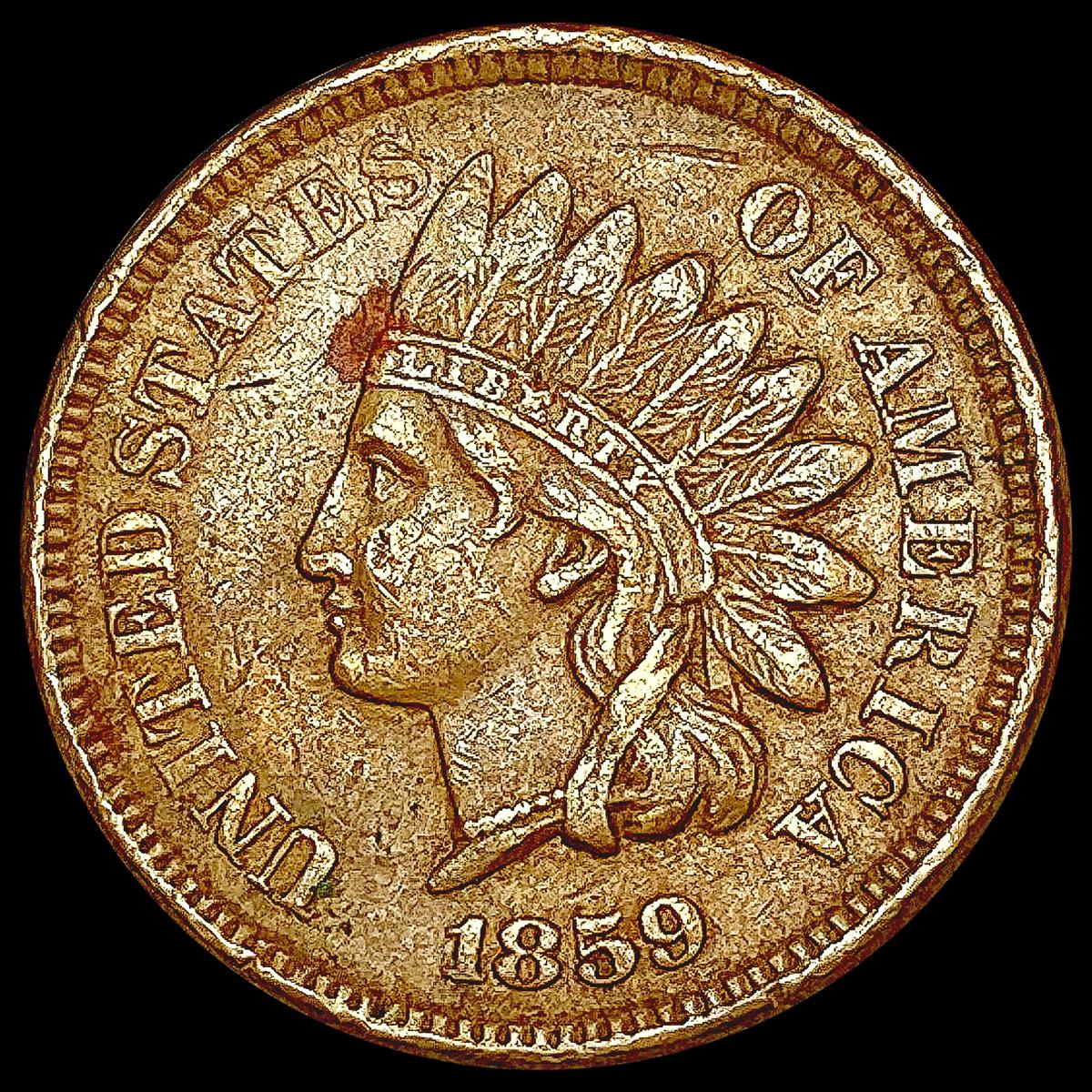 1859 Indian Head Cent CLOSELY UNCIRCULATED