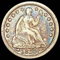 1853-O Arws Seated Liberty Half Dime LIGHTLY CIRCU