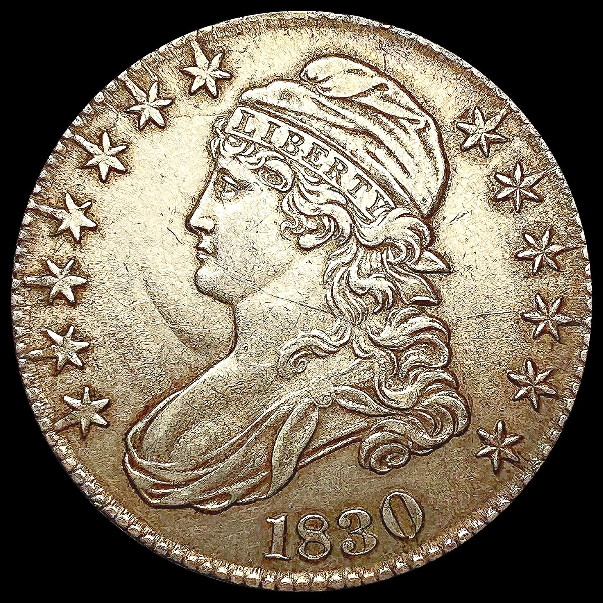 1830 Capped Bust Half Dollar CLOSELY UNCIRCULATED