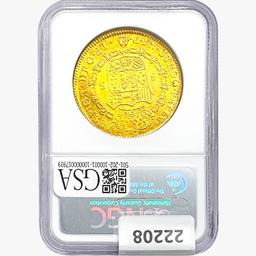 1794P .7615oz. Gold JF Colombia 8 Escudos NGC AU55