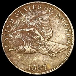 1857 Flying Eagle Cent NEARLY UNCIRCULATED