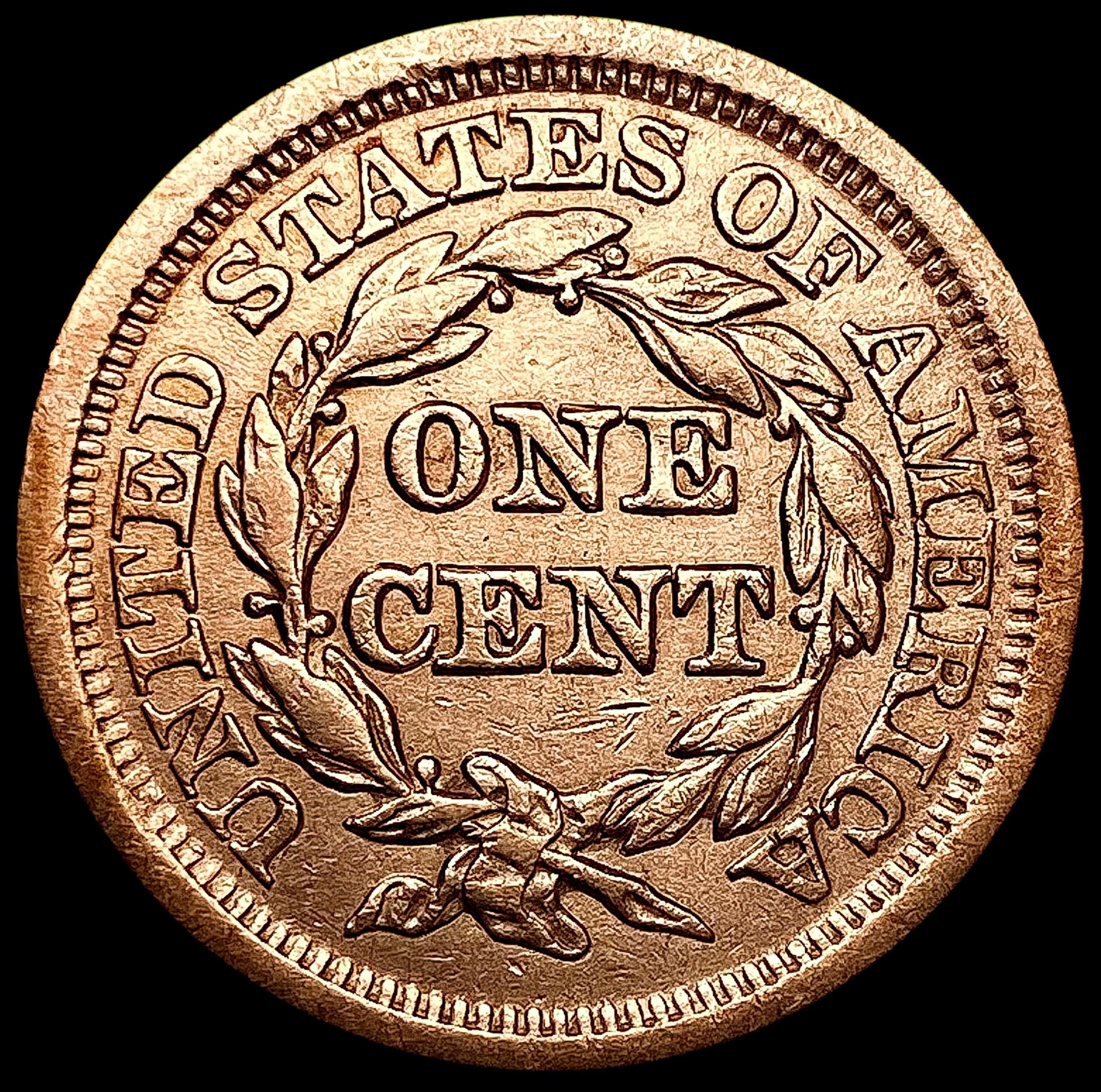 1853 Braided Hair Large Cent NEARLY UNCIRCULATED