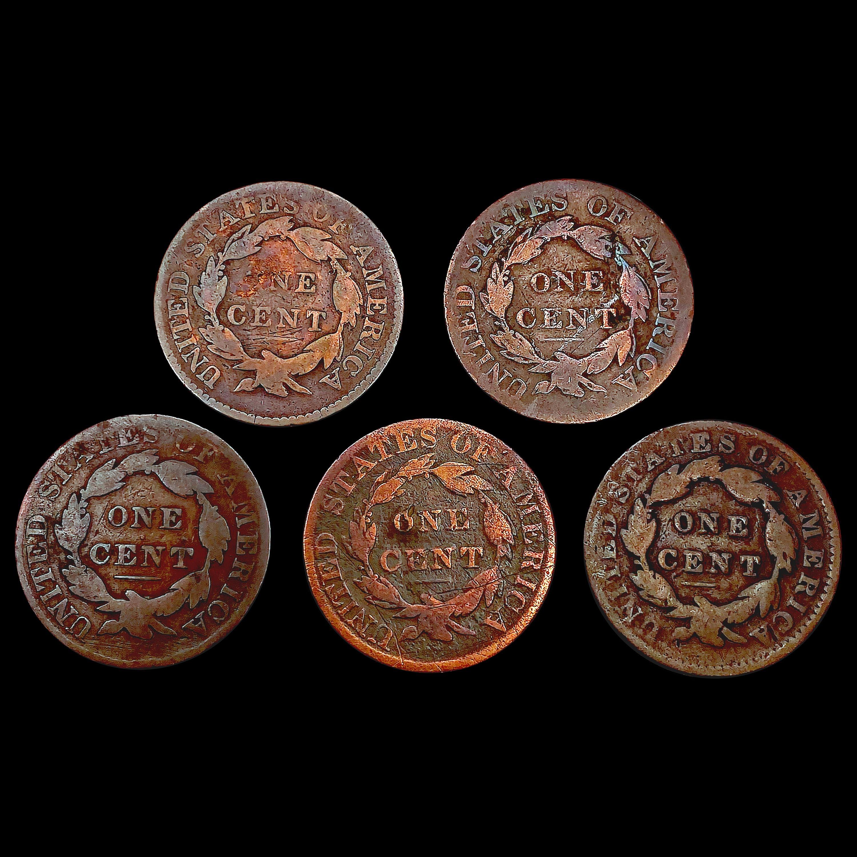 [5] Varied US Large Cents [1816, 1825, 1928, 1929,