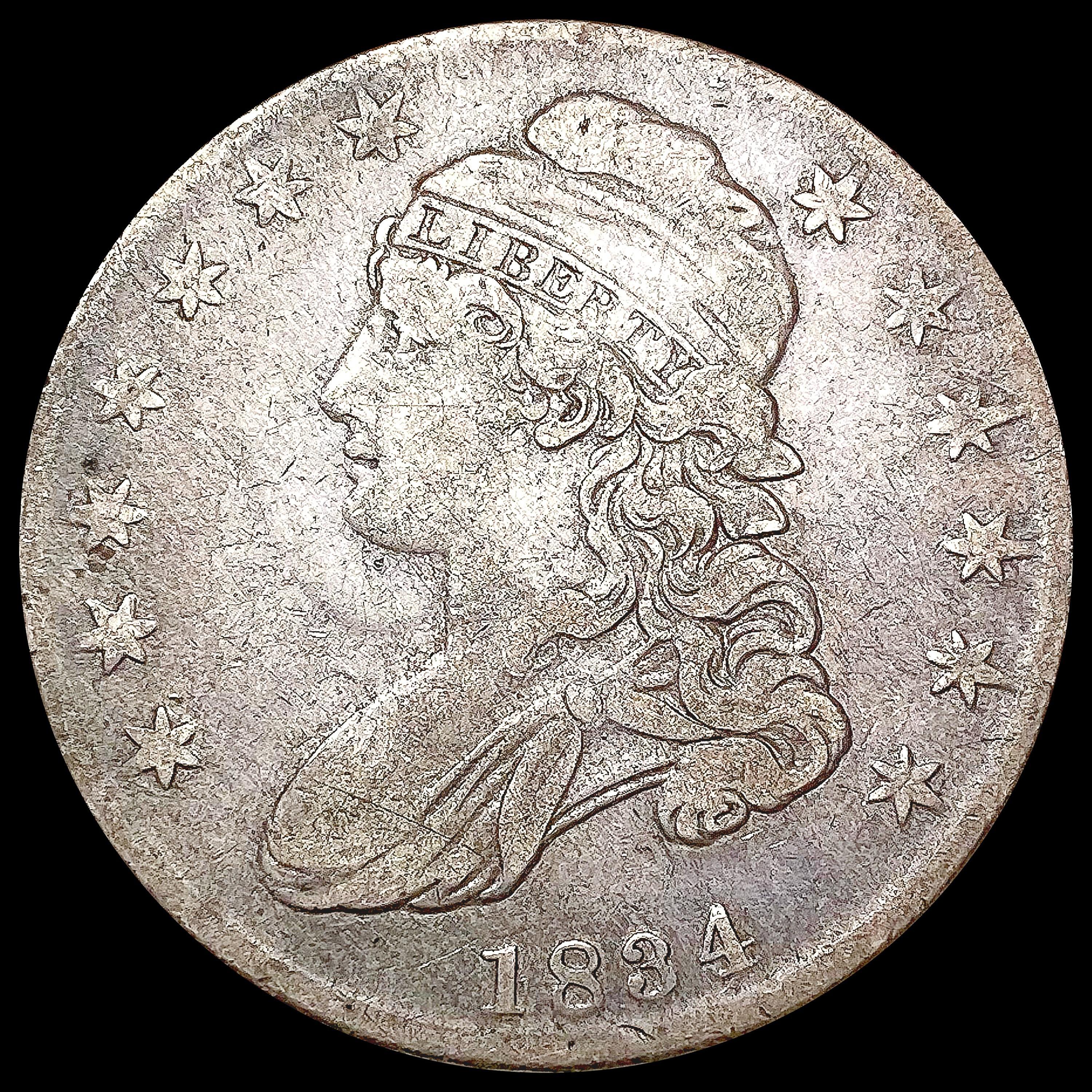 1834 Capped Bust Half Dollar LIGHTLY CIRCULATED