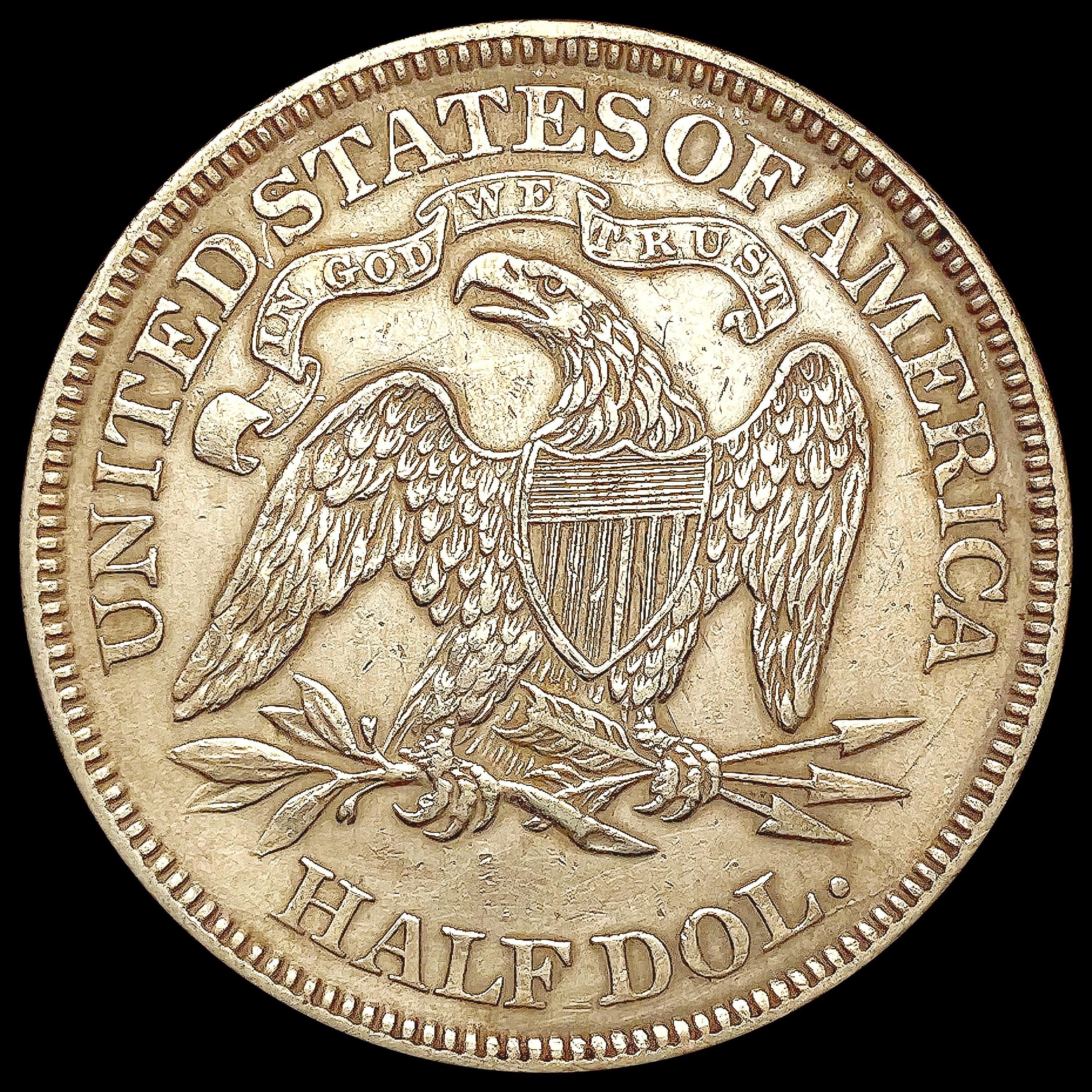 1869 Seated Liberty Half Dollar CLOSELY UNCIRCULAT