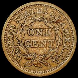 1854 Braided Hair Large Cent CLOSELY UNCIRCULATED