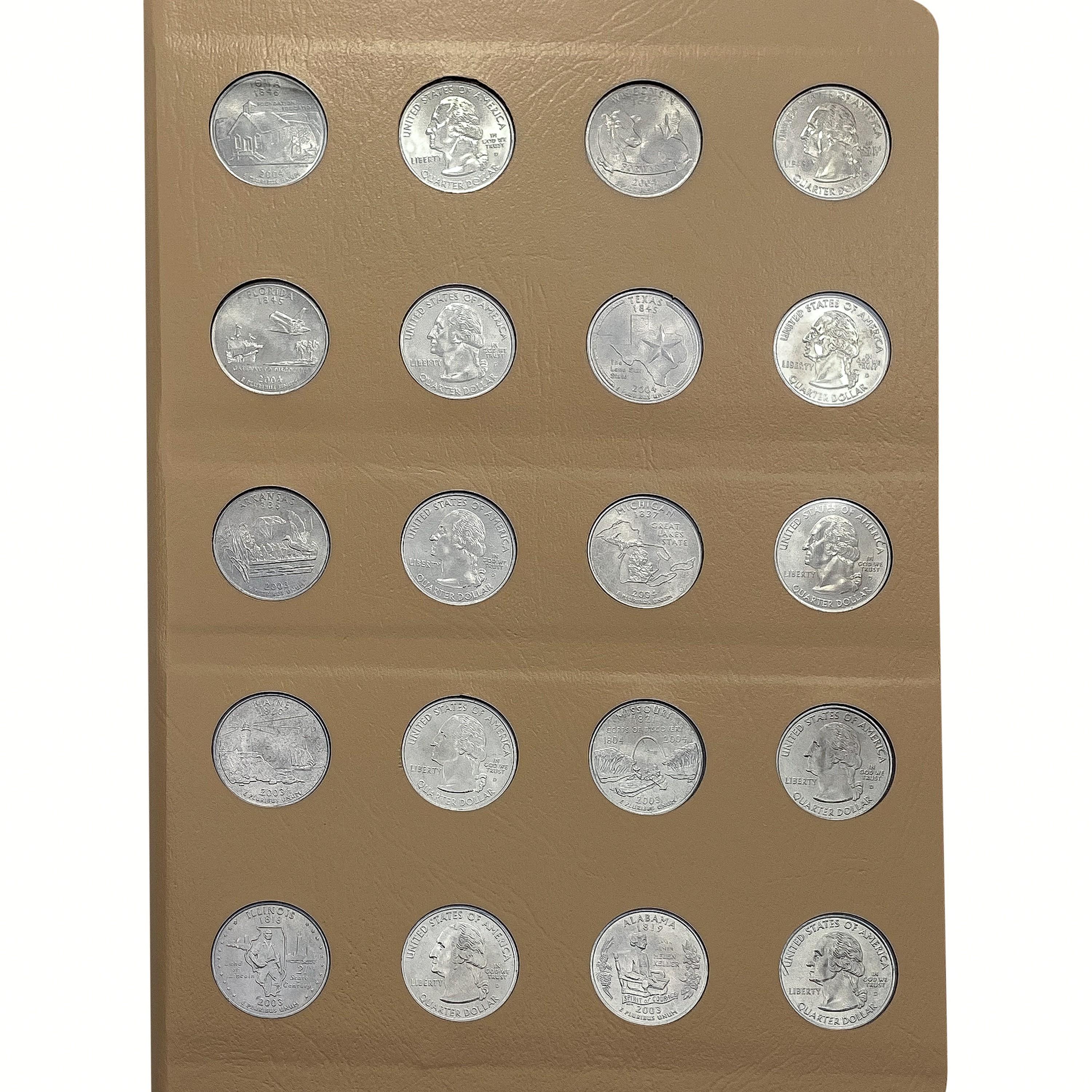 1999-2008 UNC Statehood Quarter Complete Set [112