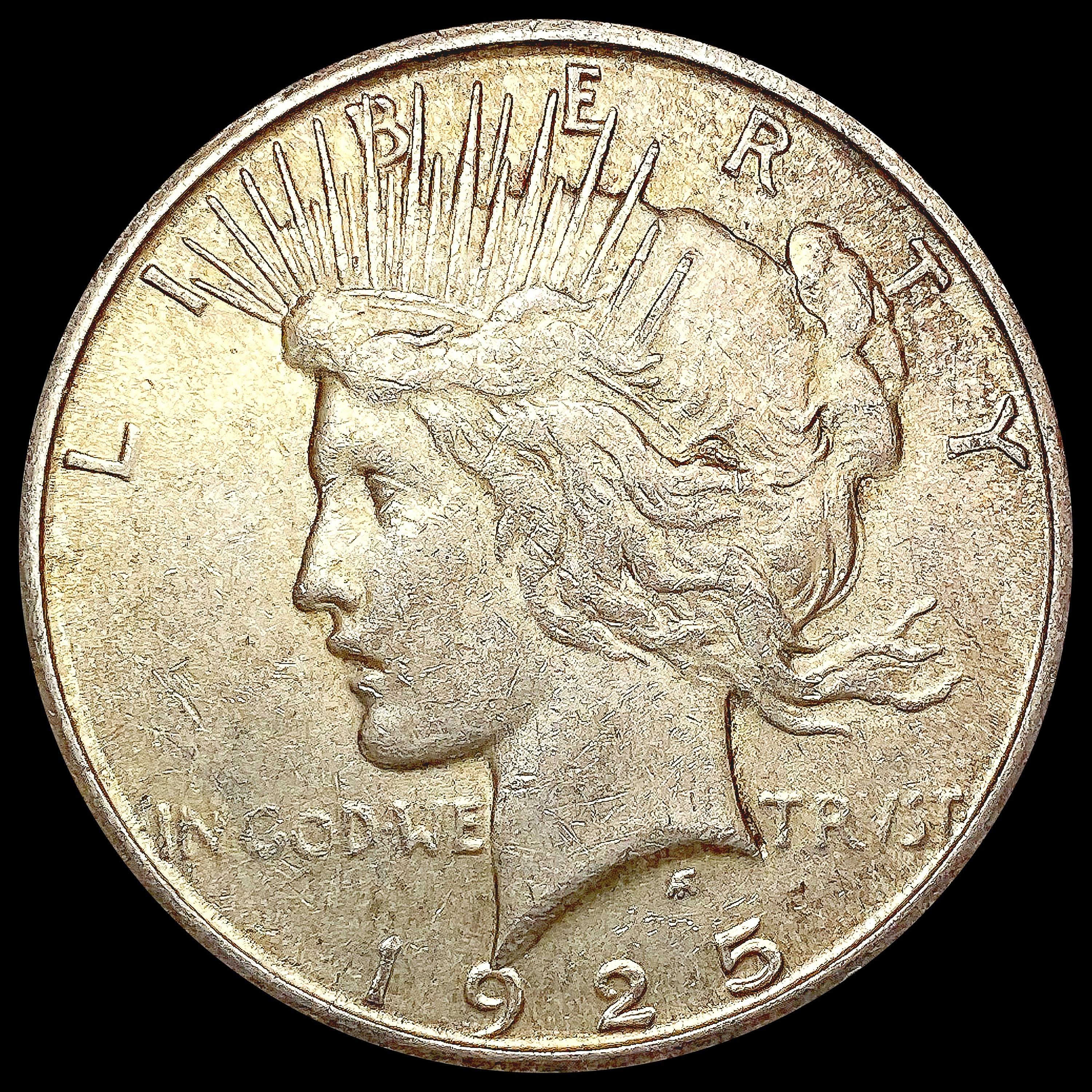 1925-S Silver Peace Dollar CLOSELY UNCIRCULATED