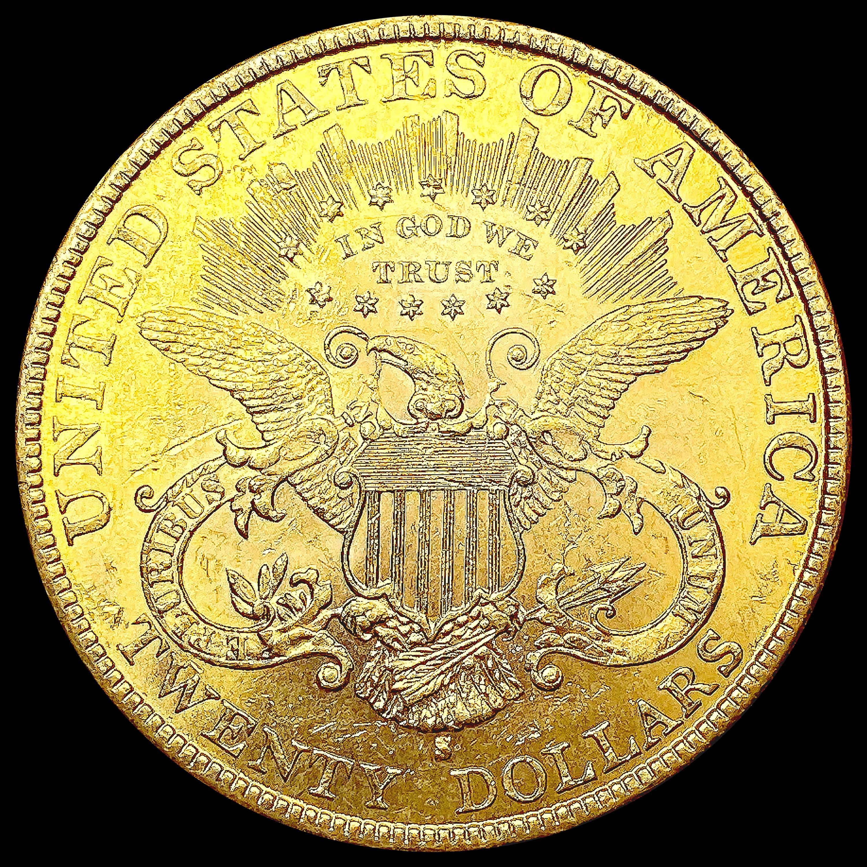 1898-S $20 Gold Double Eagle CLOSELY UNCIRCULATED