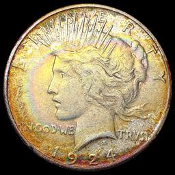 1924-S Silver Peace Dollar NEARLY UNCIRCULATED