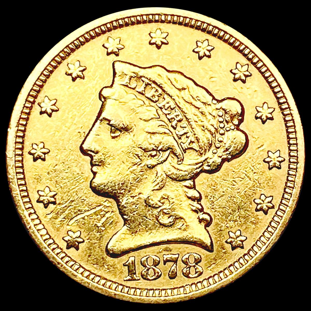 1878 $2.50 Gold Quarter Eagle CLOSELY UNCIRCULATED