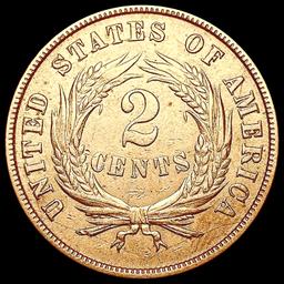 1871 RED Two Cent Piece UNCIRCULATED