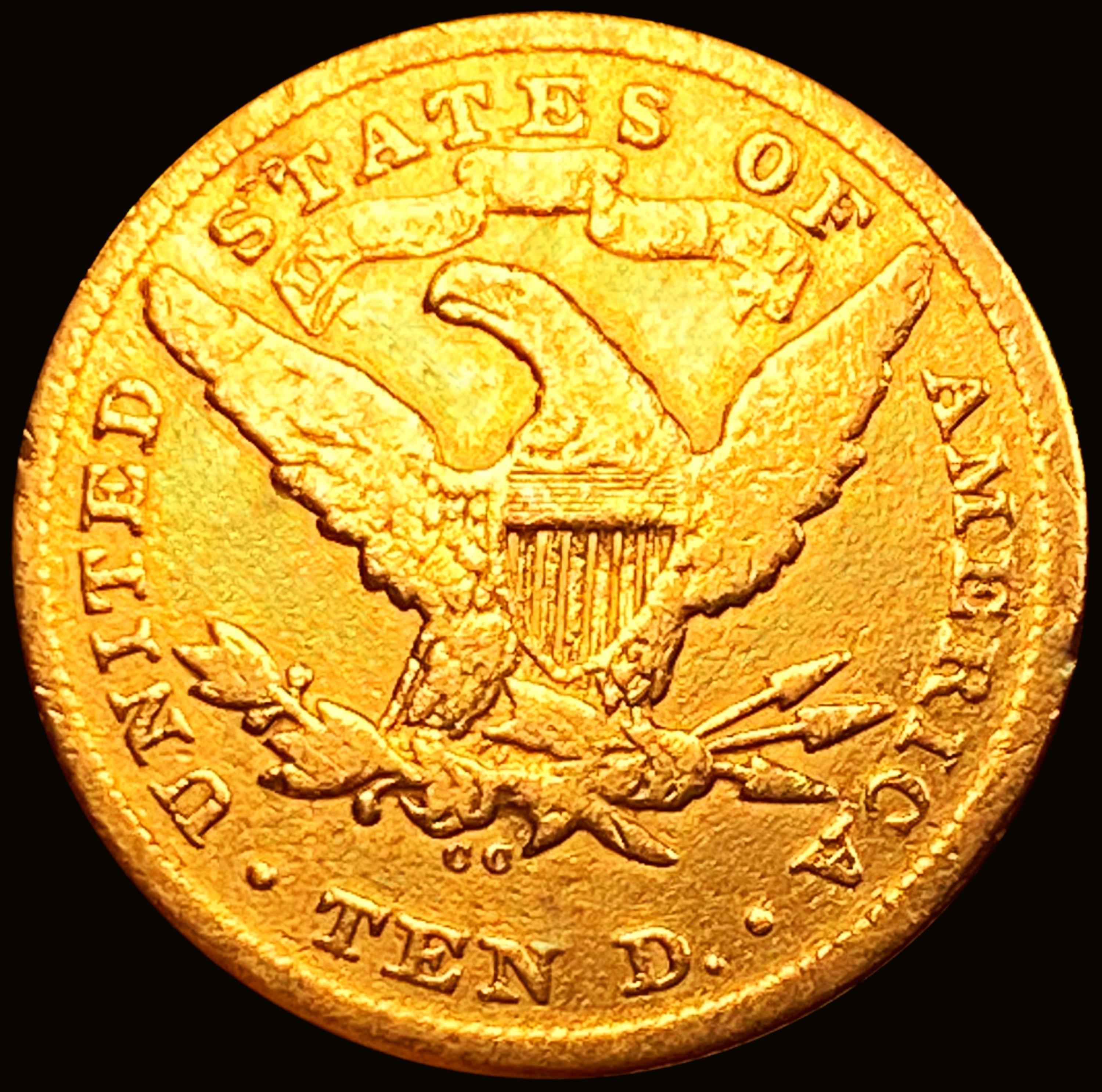 1872-CC $10 Gold Eagle NEARLY UNCIRCULATED