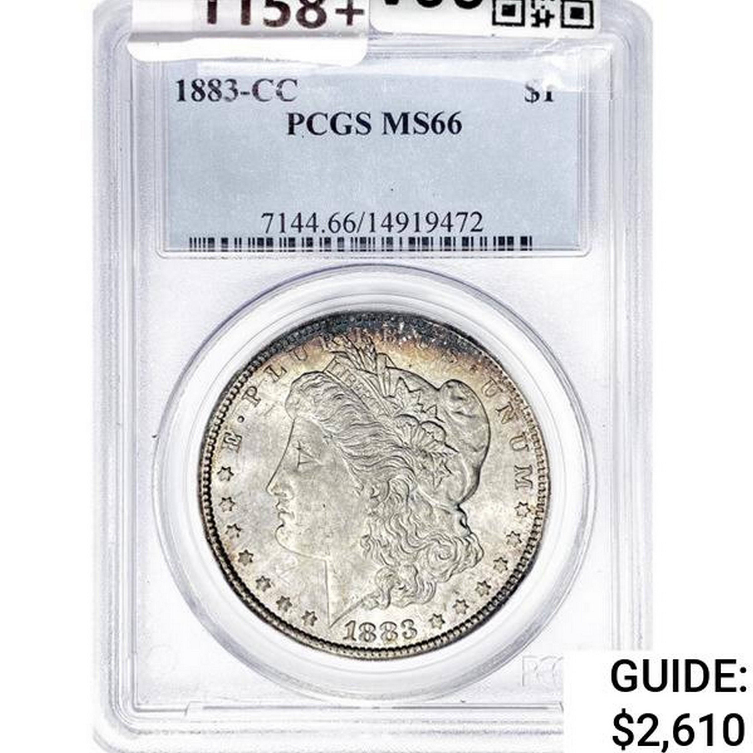 1883-CC Morgan Silver Dollar PCGS MS66