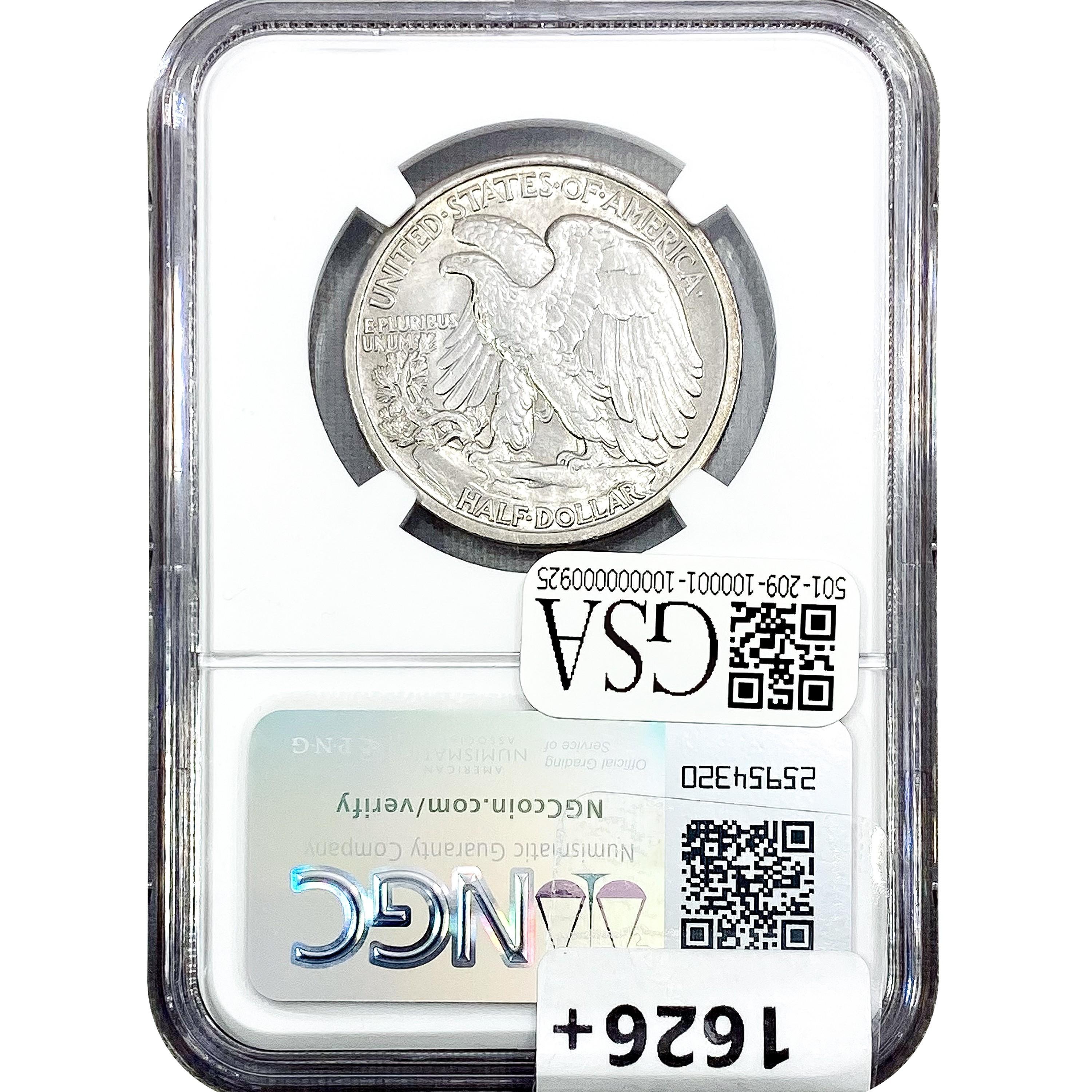 1917-S Walking Liberty Half Dollar NGC AU55