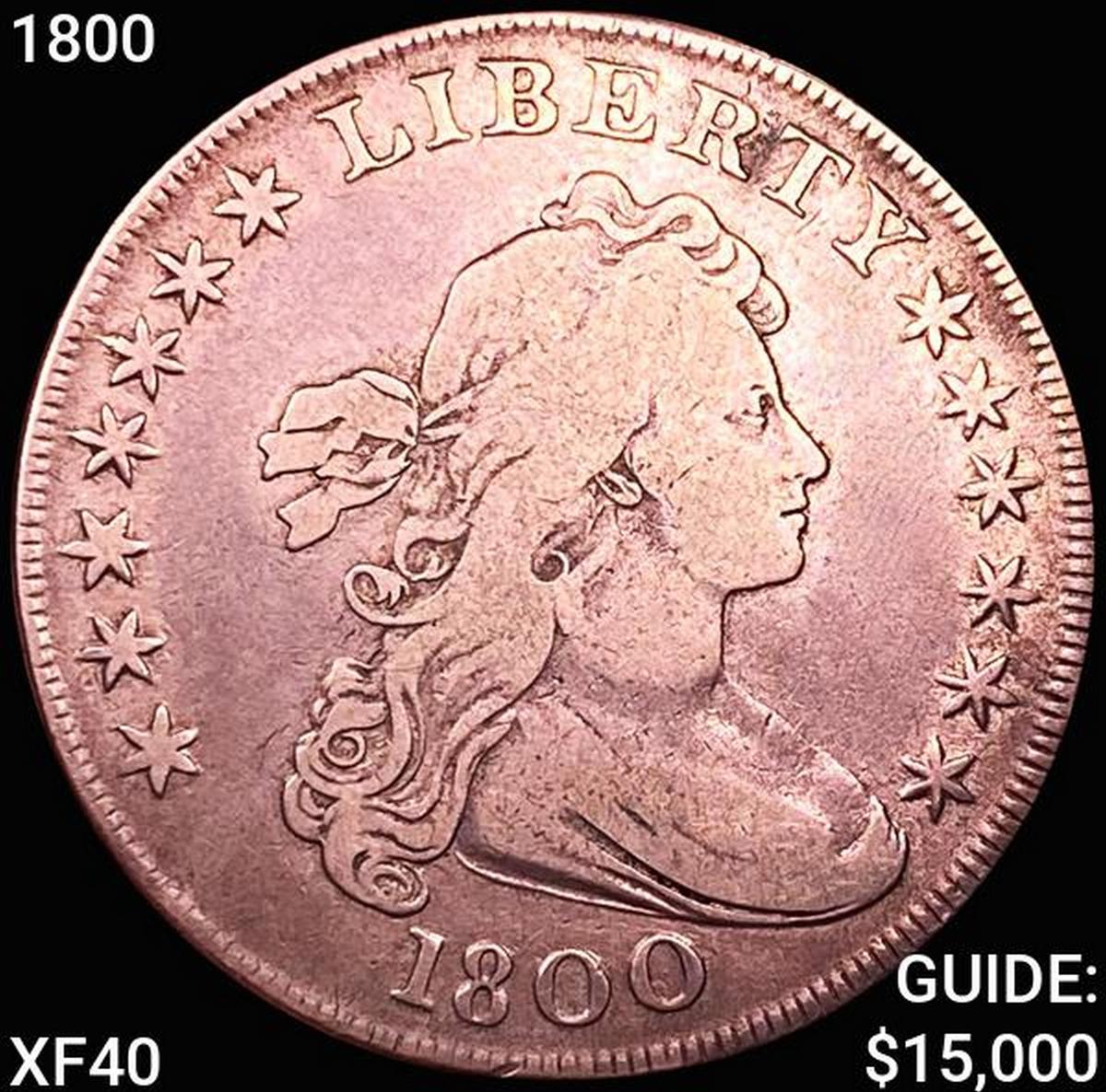 1800 Draped Bust Dollar NEARLY UNCIRCULATED