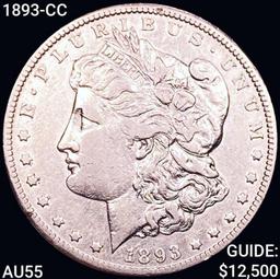 1893-CC Morgan Silver Dollar HIGH GRADE