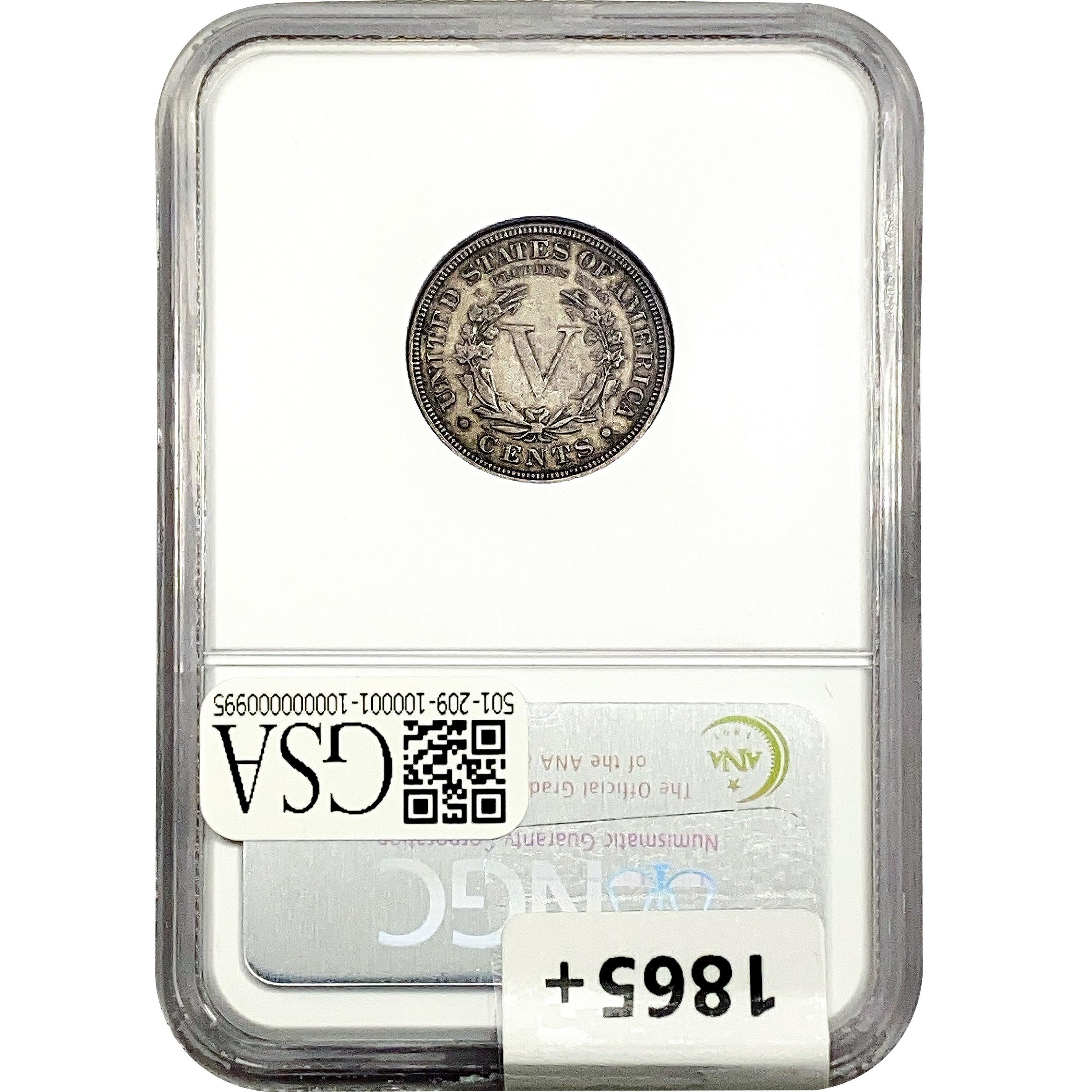 1885 Liberty Victory Nickel NGC XF45