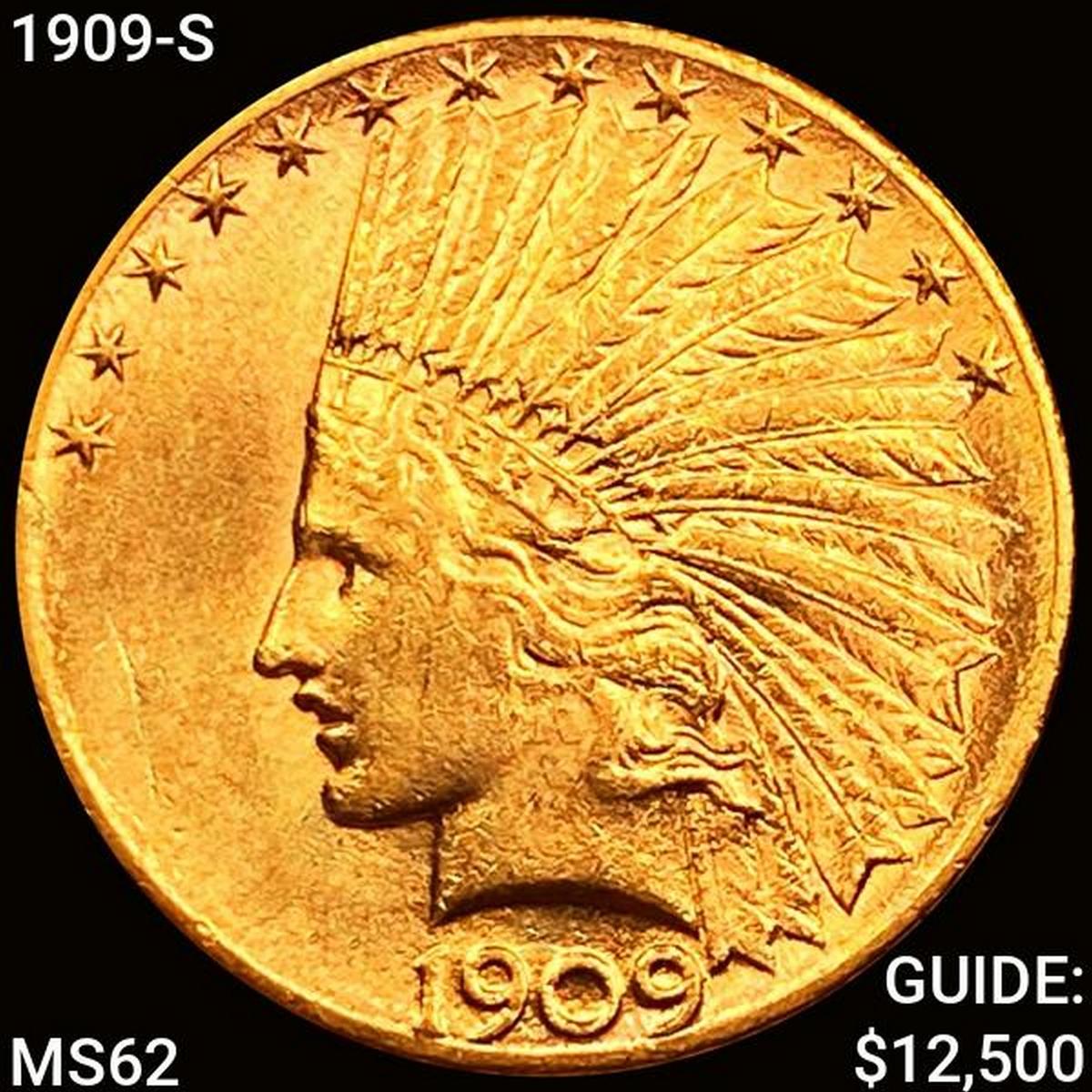 1909-S $10 Gold Eagle UNCIRCULATED