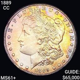 1889-CC Morgan Silver Dollar UNCIRCULATED +