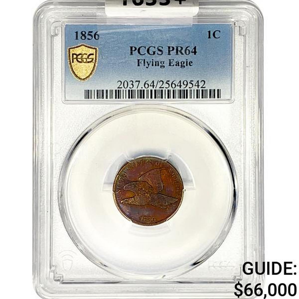 1856 Flying Eagle Cent PCGS PR64