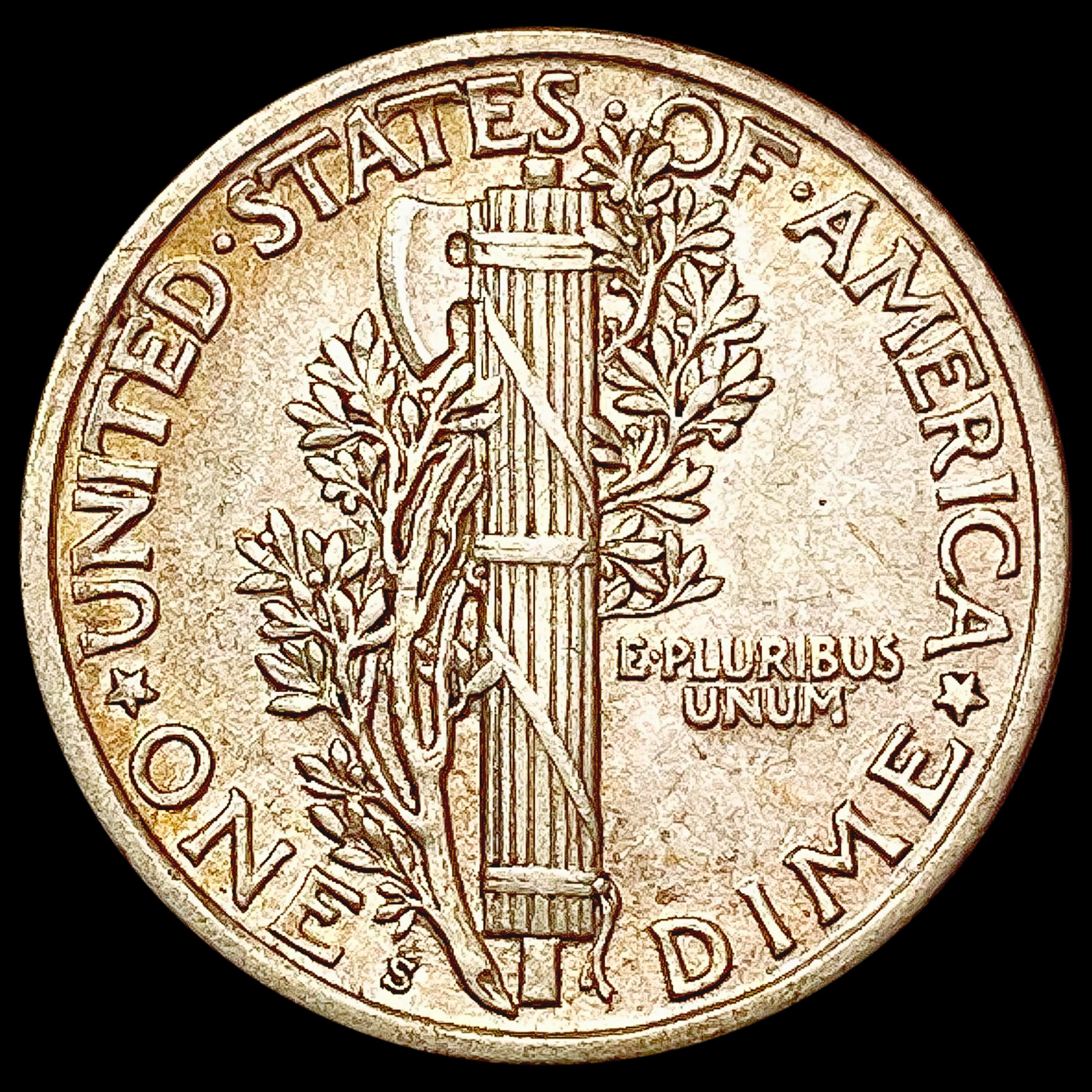 1920-S Mercury Dime CLOSELY UNCIRCULATED