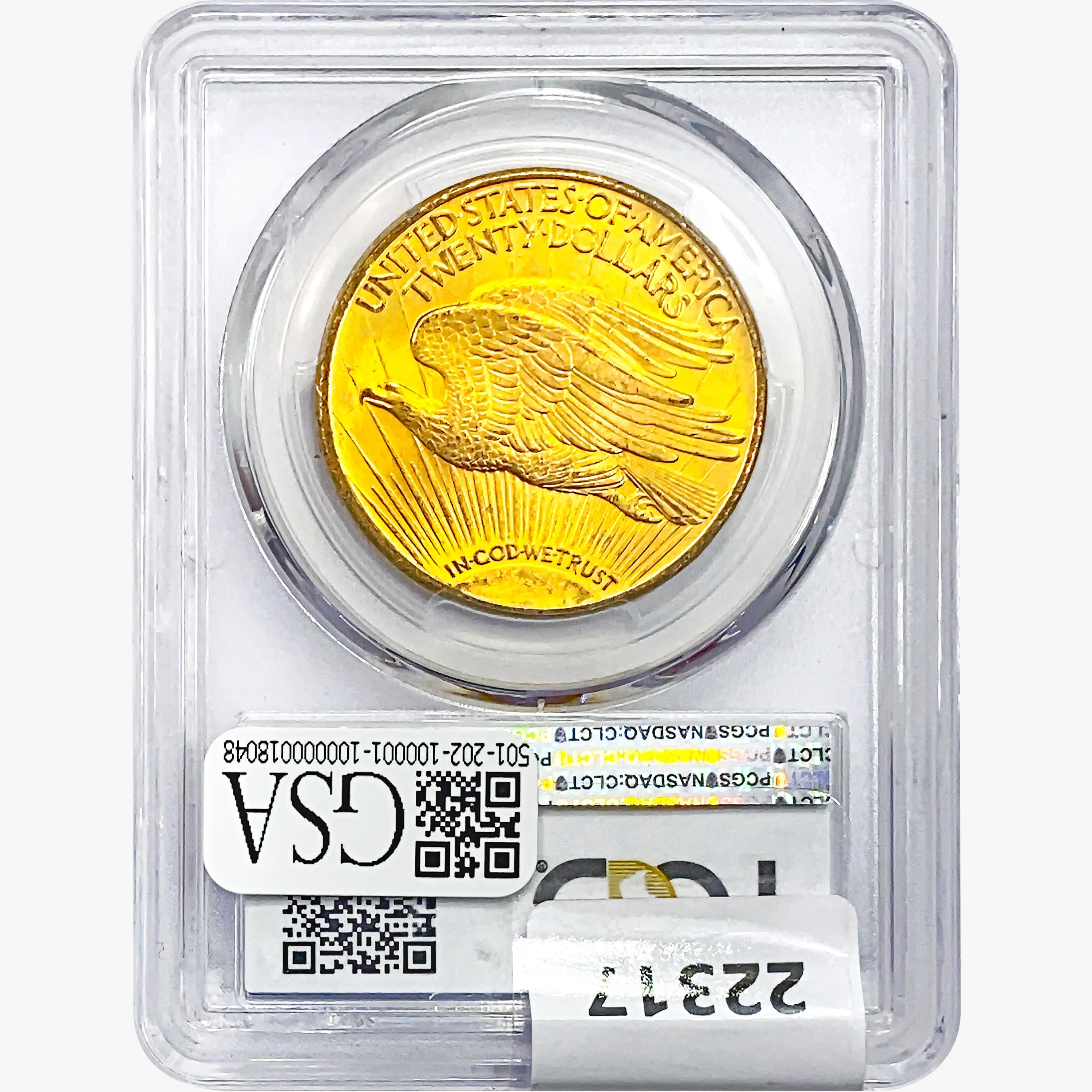 1924 $20 Gold Double Eagle PCGS MS65