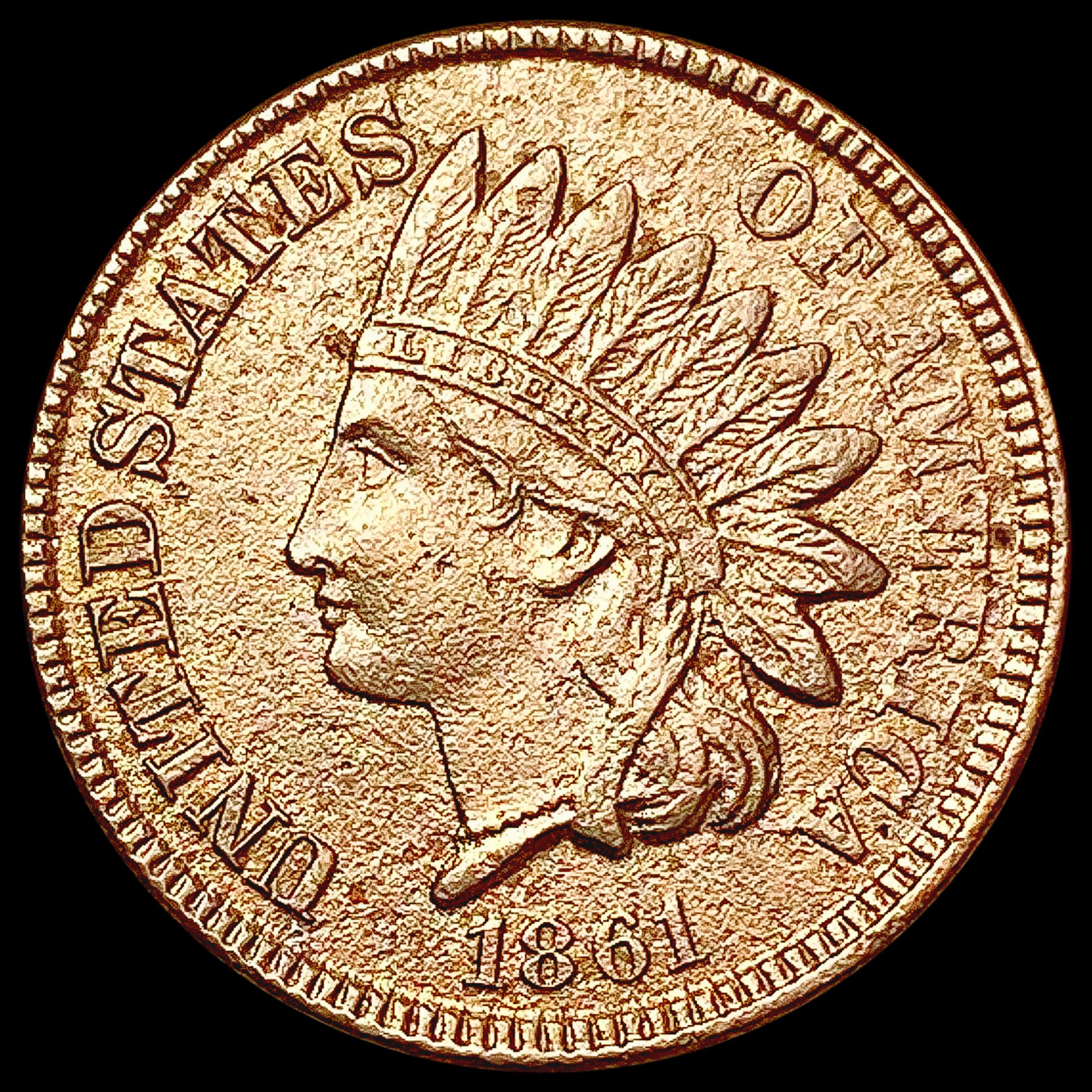 1861 Indian Head Cent HIGH GRADE