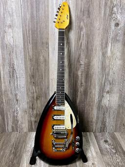 1965 Vox MVI Teardrop Electric Guitar Hard Case