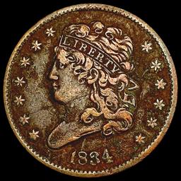 1834 Classic Head Half Cent CLOSELY UNCIRCULATED