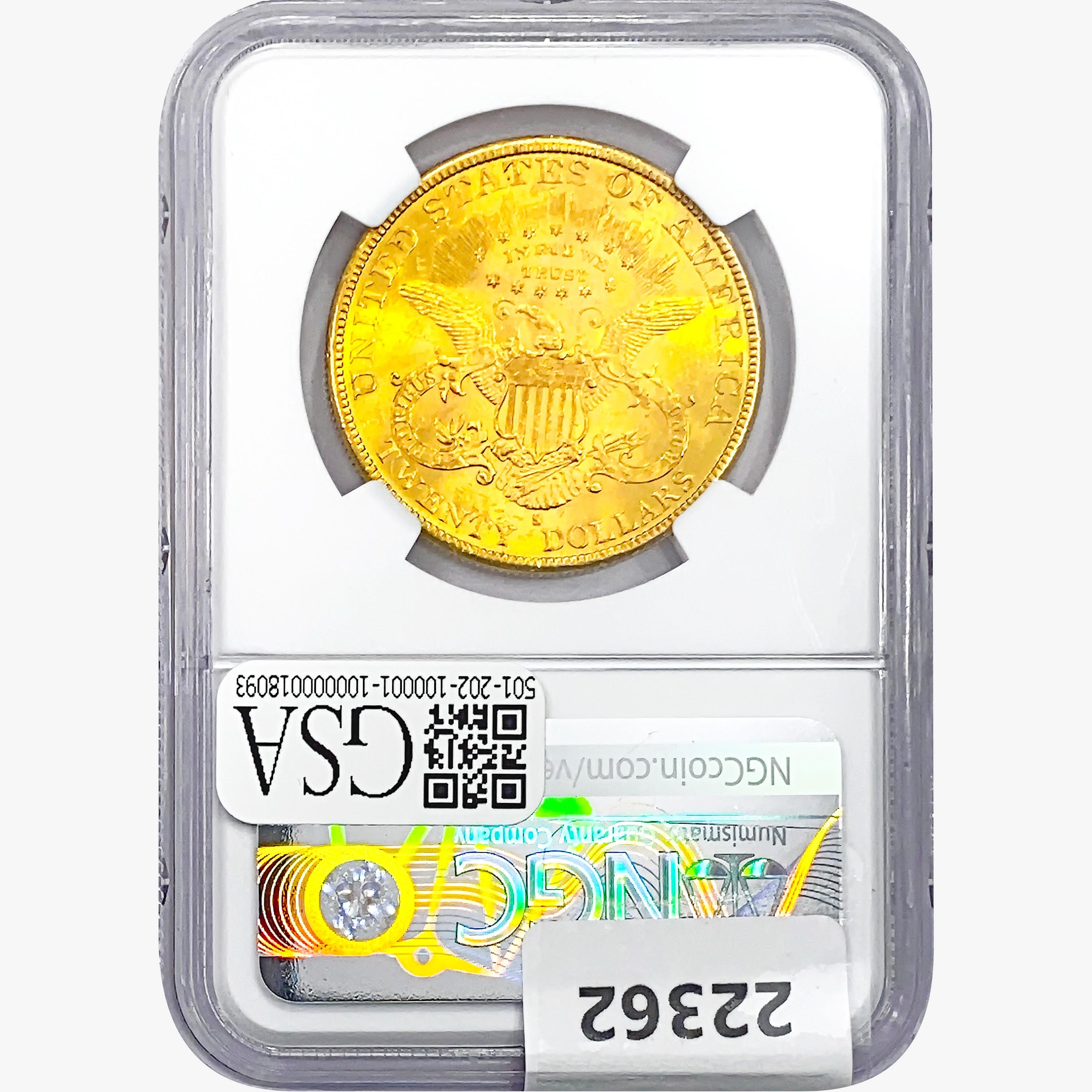 1894-S $20 Gold Double Eagle NGC MS61