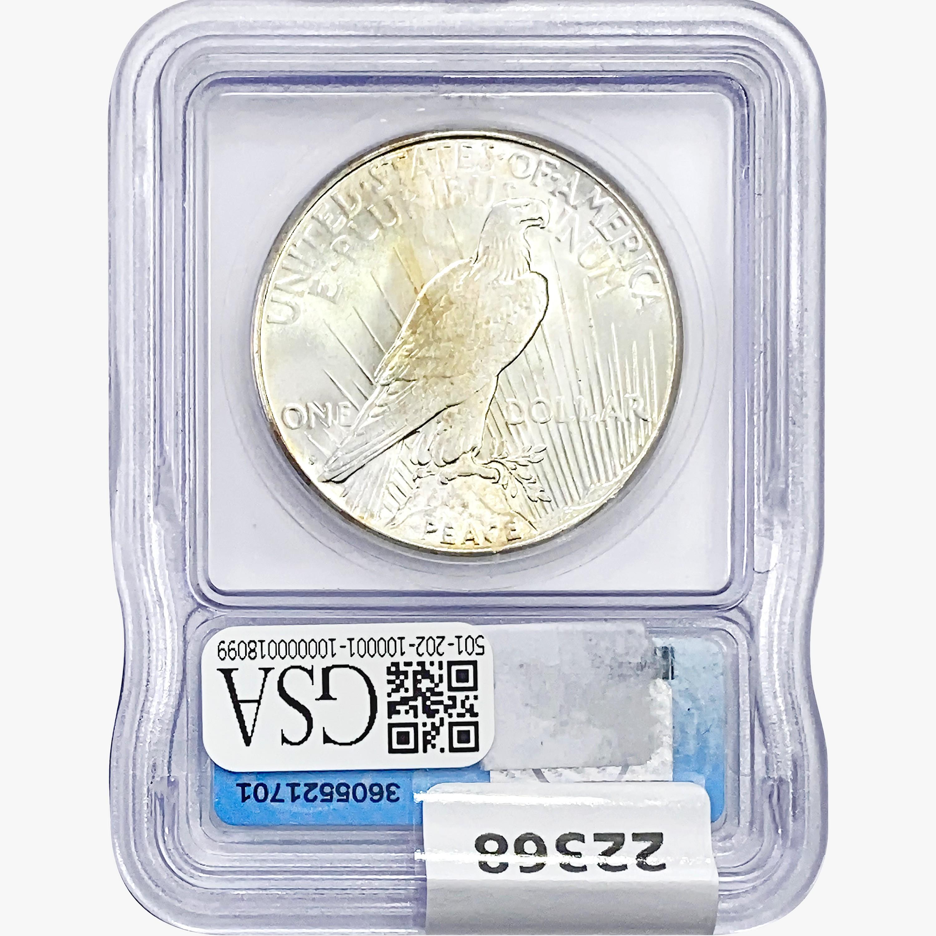 1922-S Silver Peace Dollar ICG MS64