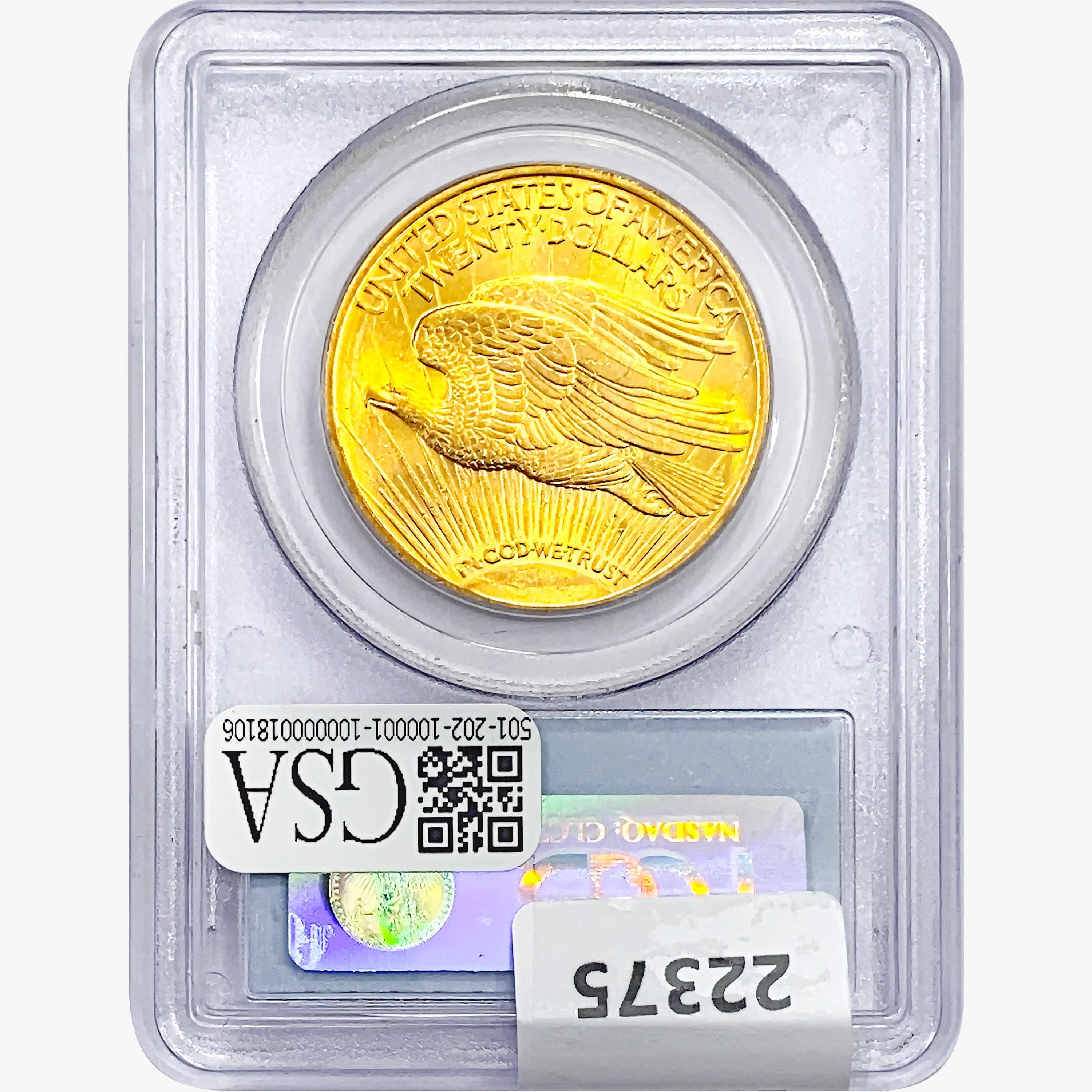 1922 $20 Gold Double Eagle PCGS MS63