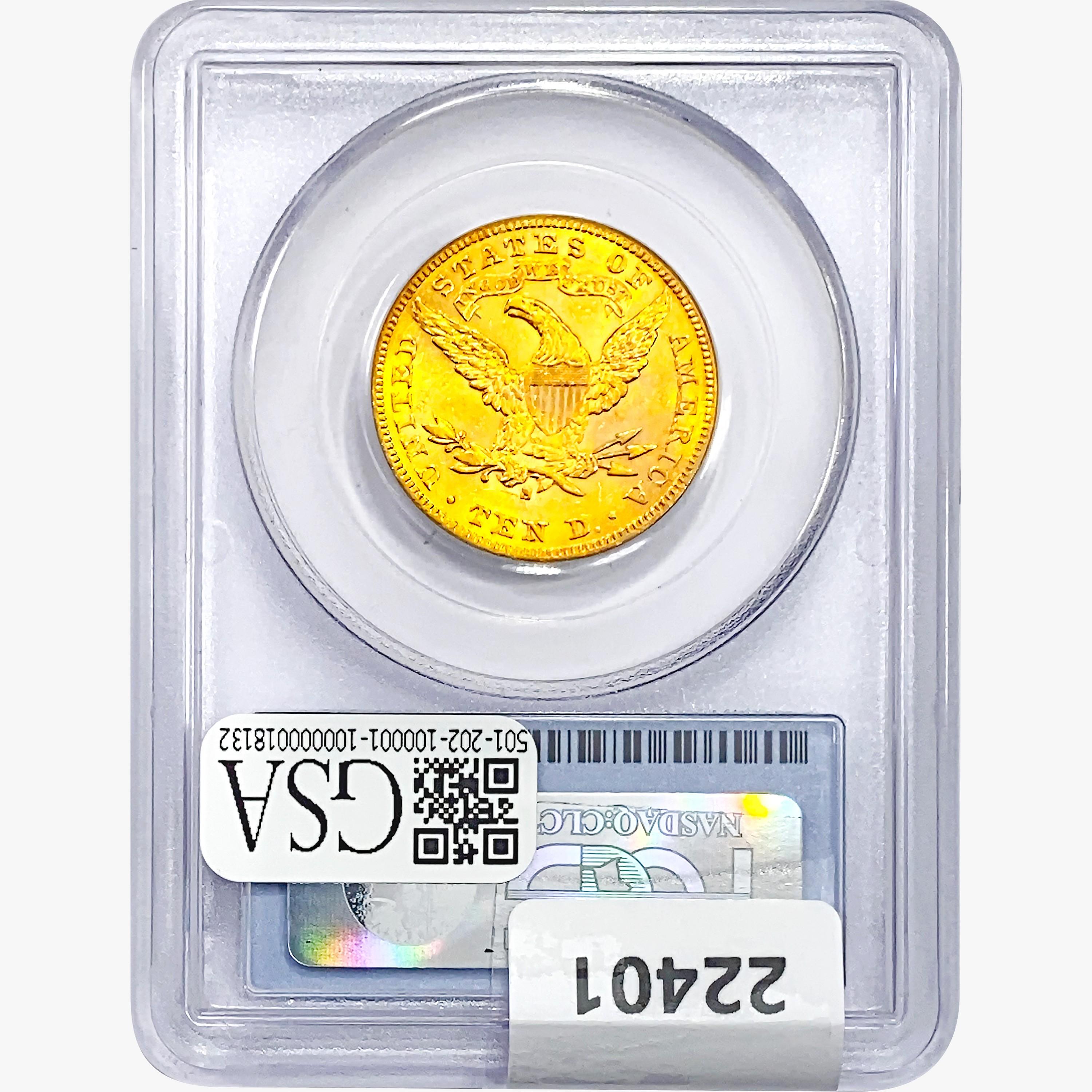 1899-S $10 Gold Eagle PCGS AU58