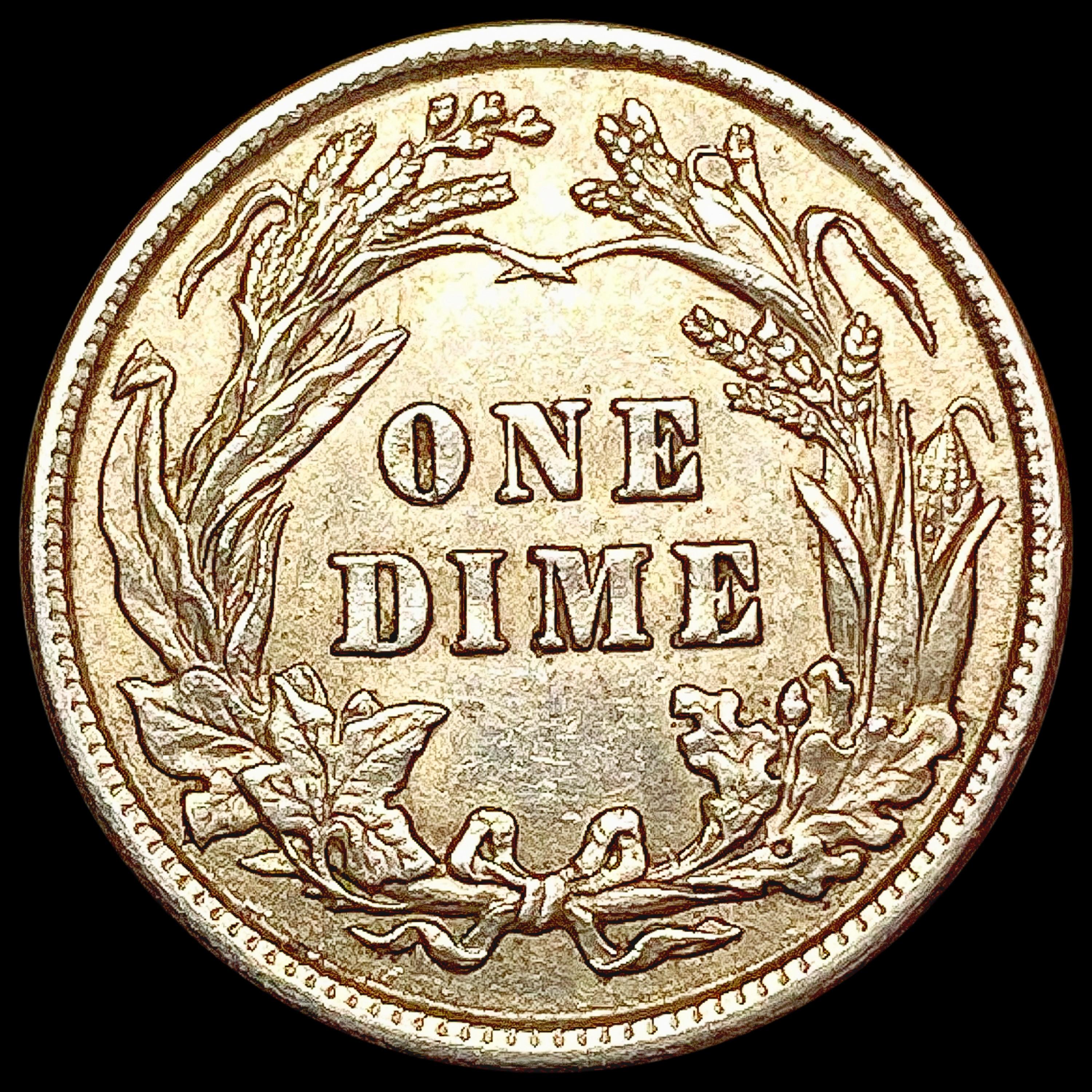 1913 Barber Dime NEARLY UNCIRCULATED