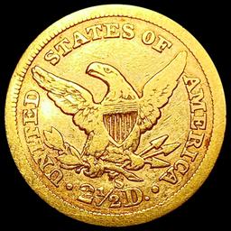 1862-S $2.50 Gold Quarter Eagle LIGHTLY CIRCULATED