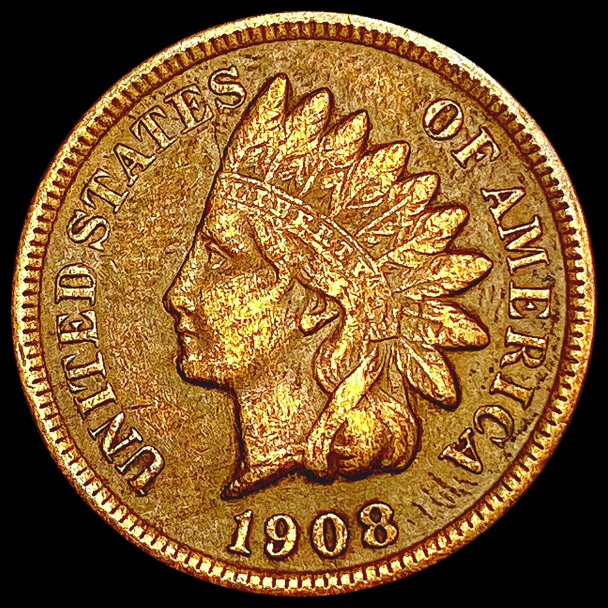 1908-S Indian Head Cent NEARLY UNCIRCULATED