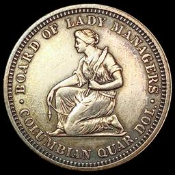 1893 Isabella Silver Quarter CLOSELY UNCIRCULATED