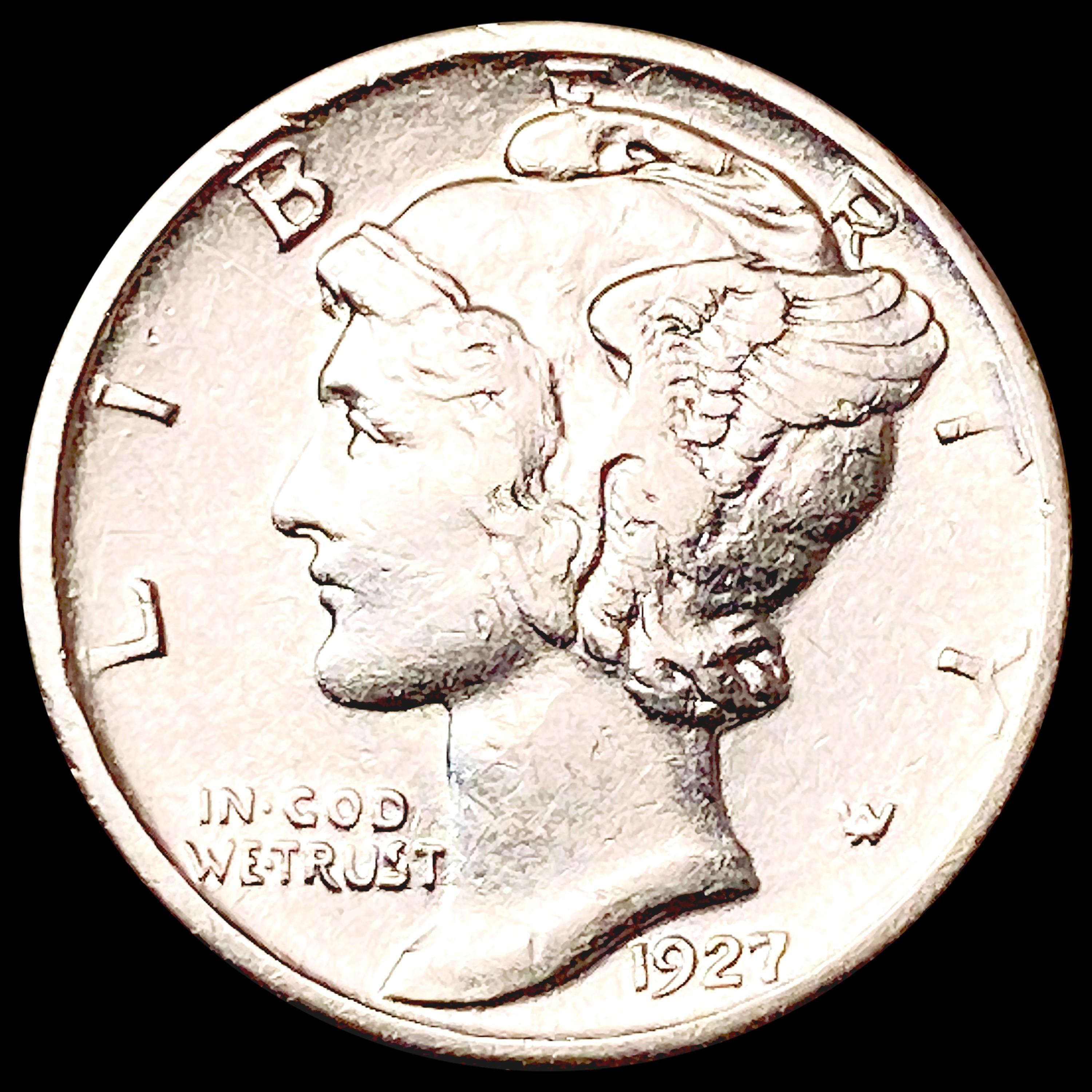 1927-D Mercury Dime CLOSELY UNCIRCULATED