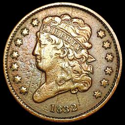 1832 Classic Head Half Cent NEARLY UNCIRCULATED